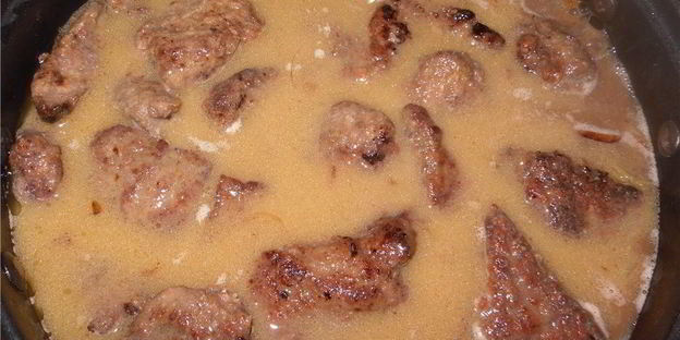 печень с апельсинами в соусе