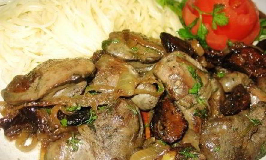 Рецепт печени с черносливом