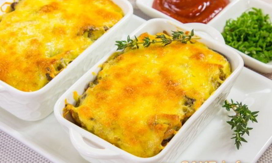 Рецепт печени с картофелем, запеченные в духовке