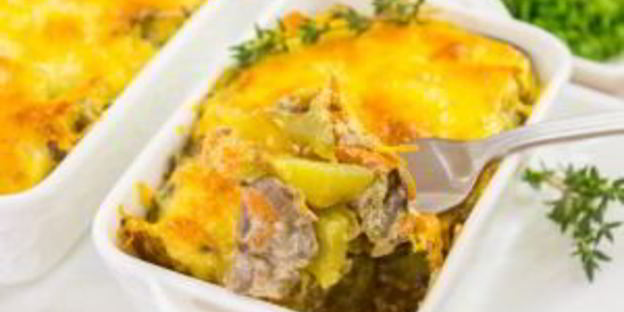 печень с картофелем, запеченные в духовке