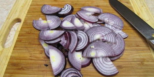 печень с плоской стручковой фасолью