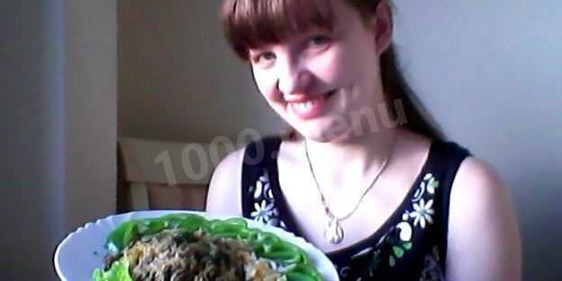 печень тушеная с капустой