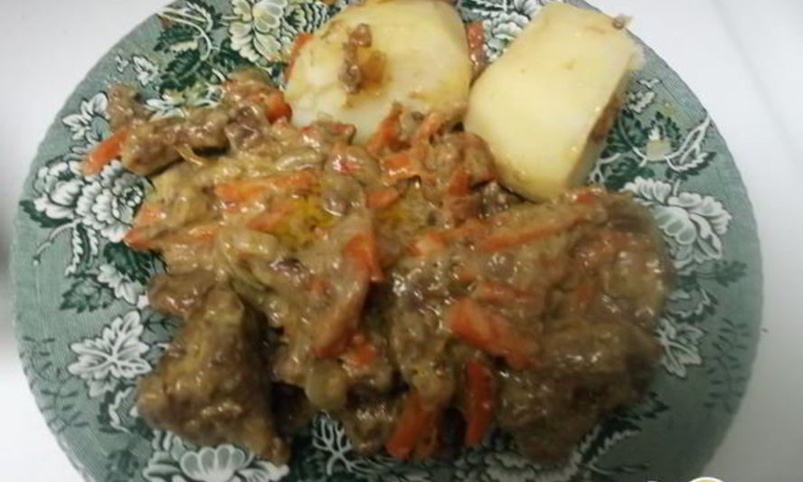 Рецепт печени тушеной в сливках