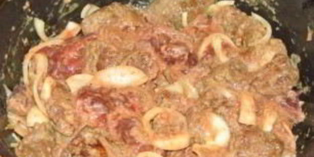 печень, тушенная в молоке