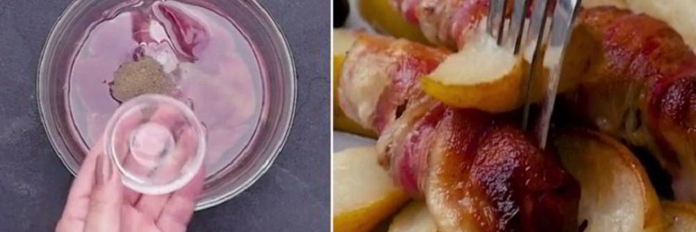 Печень в беконе