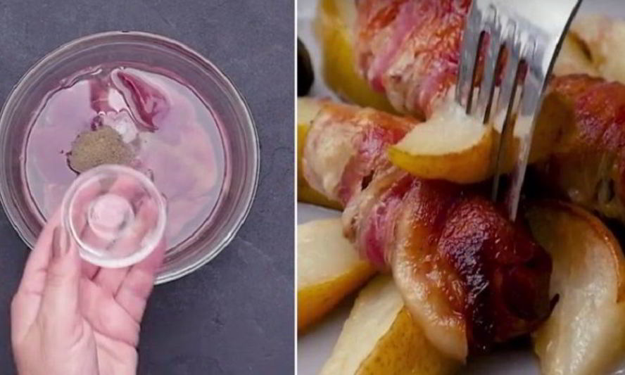 Рецепт печени в беконе