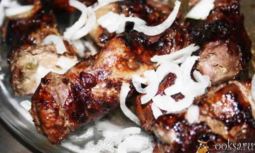 Рецепт печени в жировой сетке