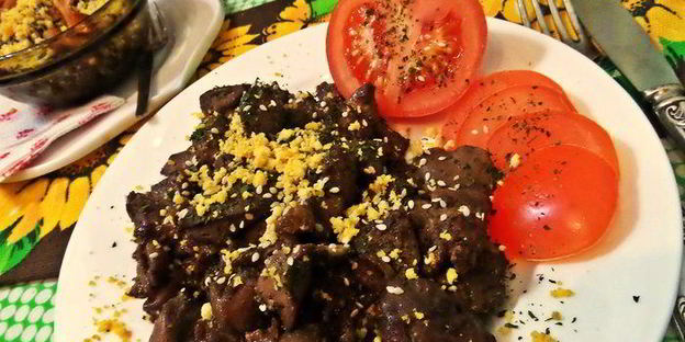 печенка медово-горчичная