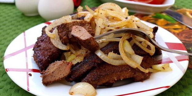 свиная печень по-московски