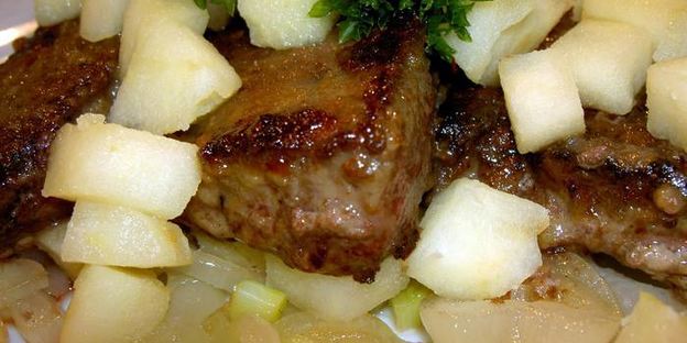 телячья печень по-берлински