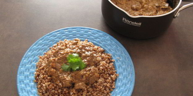 тушеная куриная печень