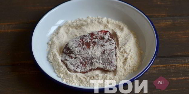 жареная говяжья печень