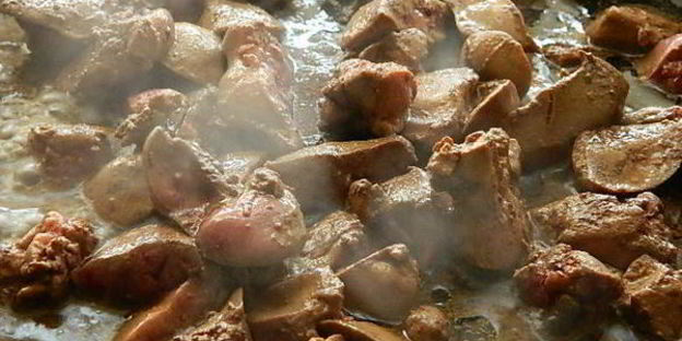 жареная картошечка с печенью