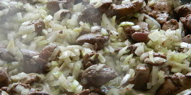 жареная картошечка с печенью