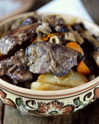 Жареная картошка с печенью