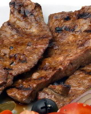 Жареная печень в крахмале