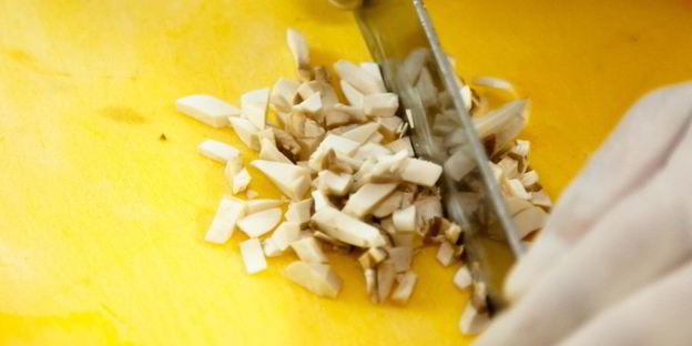 хинкали с картофелем и грибами