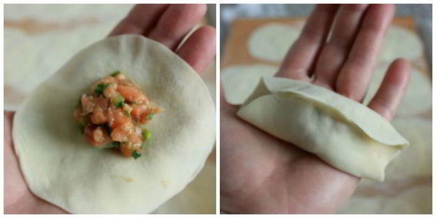 китайские жареные пельмени