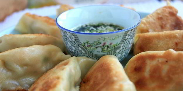 китайские жареные пельмени