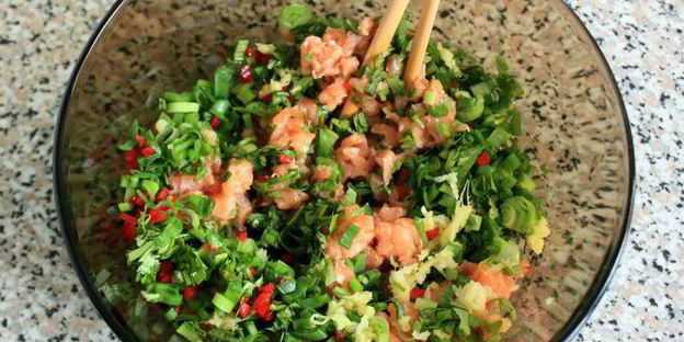 китайские жареные пельмени