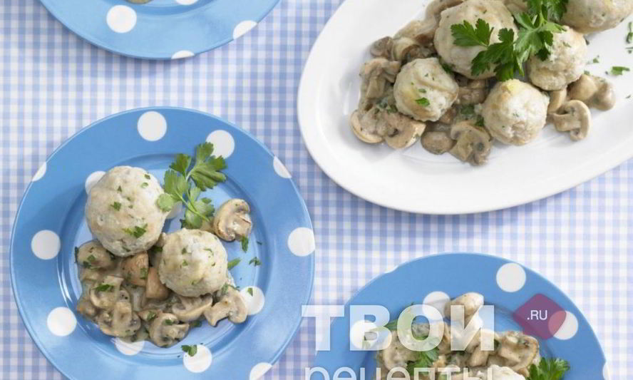 Рецепт пельменей с грибами