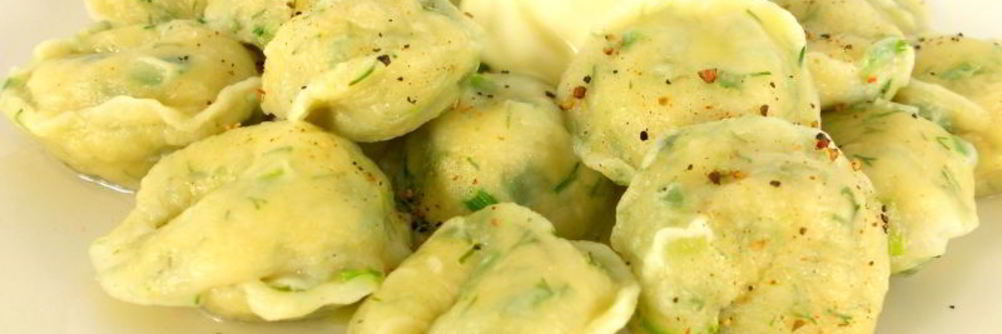 Пельмени с редисом