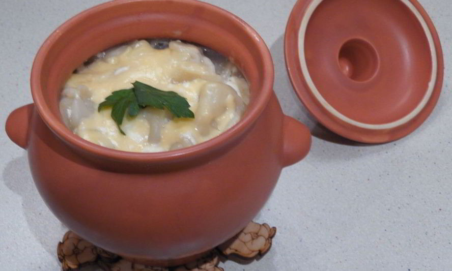 Рецепт пельменей в горшочках