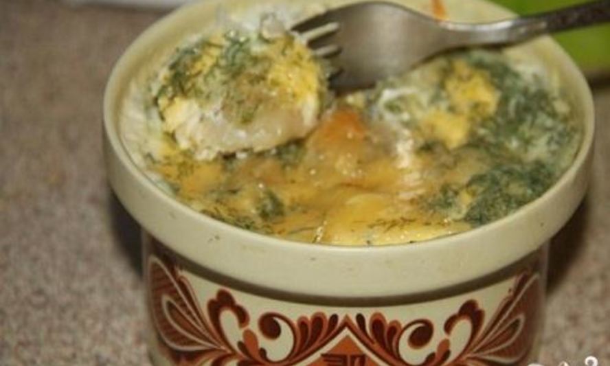 Рецепт пельменей в горшочке