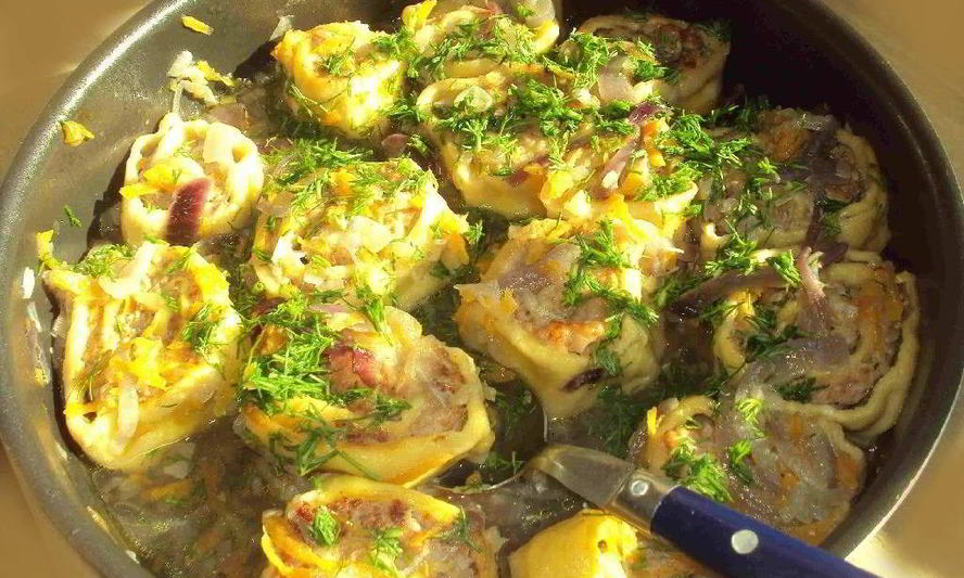 Рецепт рулетов из теста с фаршем — очня ленивые пельмени