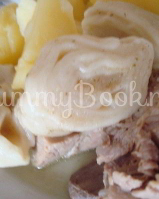 Штрудли из пельменного теста в мультиварке