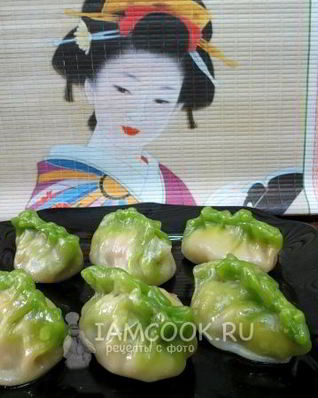 Цветные китайские пельмени