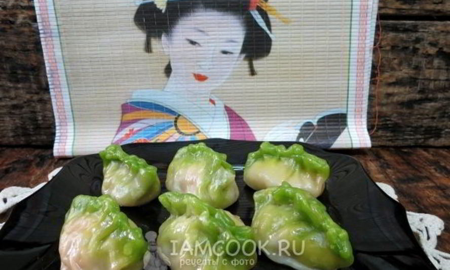 Рецепт цветных китайских пельменей