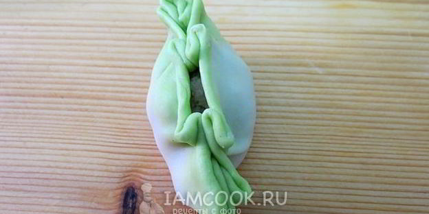 цветные китайские пельмени