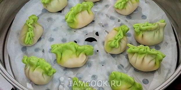 цветные китайские пельмени