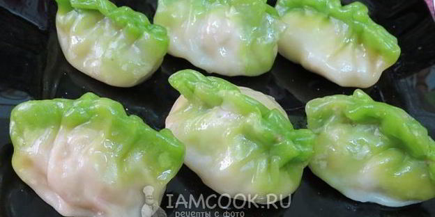 цветные китайские пельмени