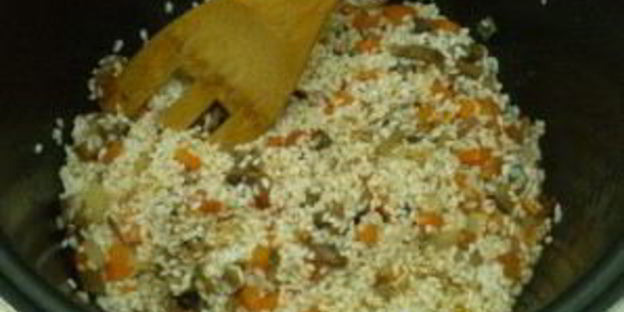 овощной плов с грибами