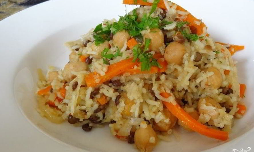 Рецепт овощного плова в мультиварке