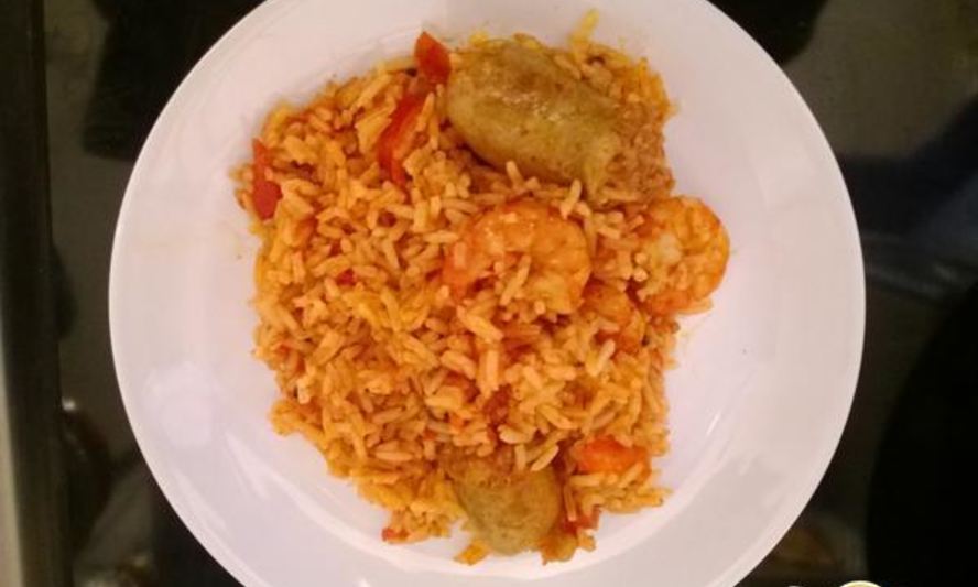 Рецепт паэльи с колбасками