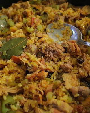 Паэлья с кроликом