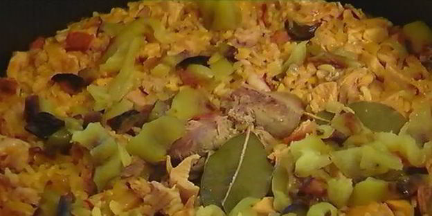 паэлья с кроликом