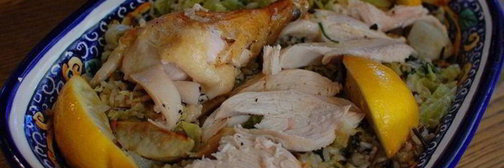 Пилав с цыпленком и топинамбуром