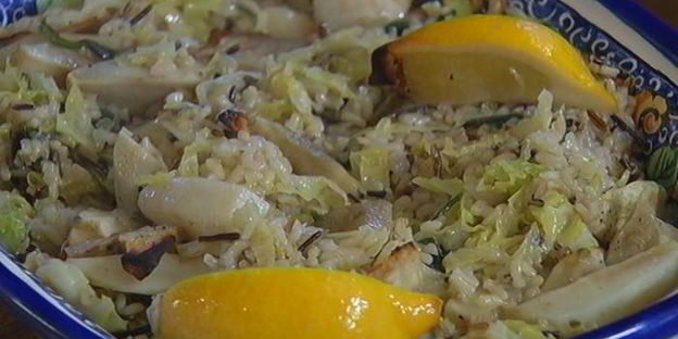 пилав с цыпленком и топинамбуром