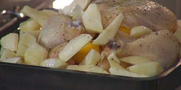 пилав с цыпленком и топинамбуром