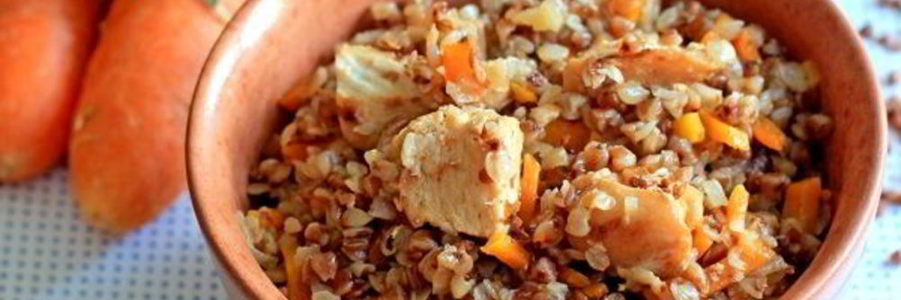 Плов из гречки с курицей