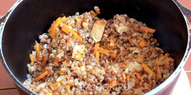 плов из гречки с курицей