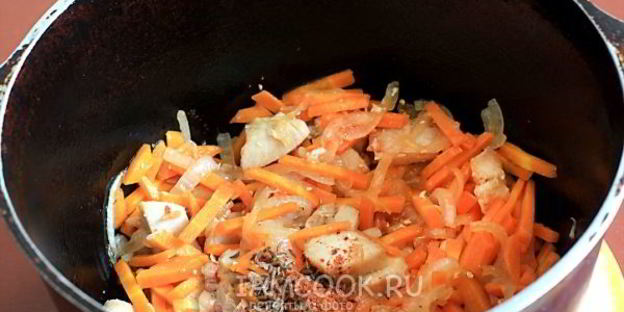 плов из гречки с курицей