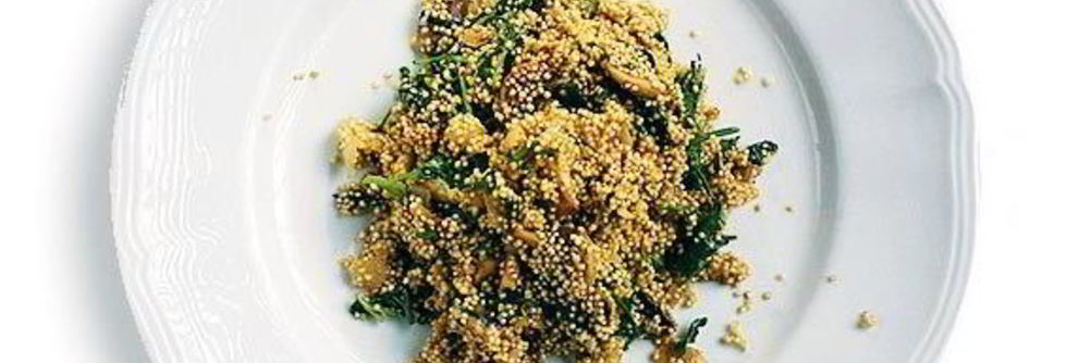 Плов из киноа с грибами