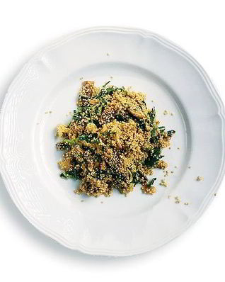 Плов из киноа с грибами