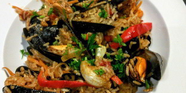 плов из мидий