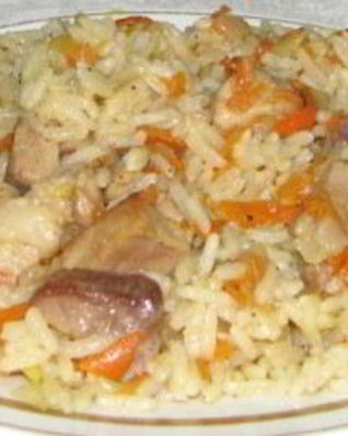 Плов из свинины на сковороде